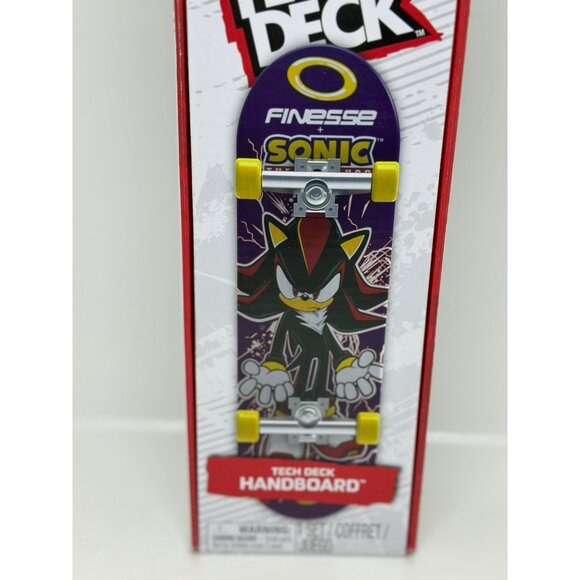 Tech Deck Shadow the Hedgehog Fingerboard – 10" Sonic Handboard Skateboard NIB - Picture 2 of 6